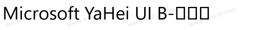Microsoft YaHei UI B字体转换